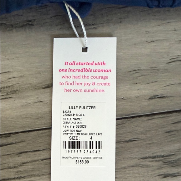 NWT Lilly Pulitzer Navy Mini Skirt - Picture 3 of 5